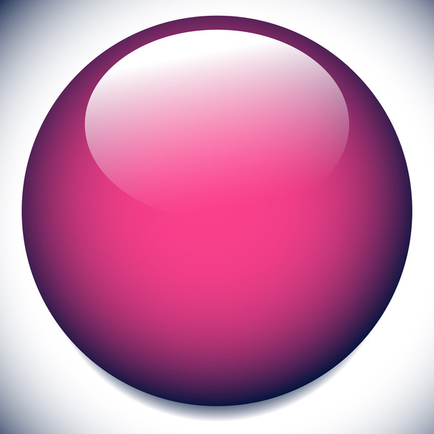Sphere, circle glossy button - Vector, Image