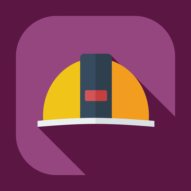 Flat modern design with shadow icons hard hat - Vector, imagen