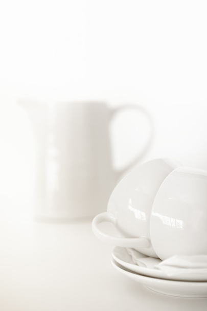 White Coffee Cups - Photo, Image