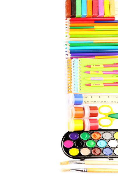 Colorful school stationery - Foto, immagini