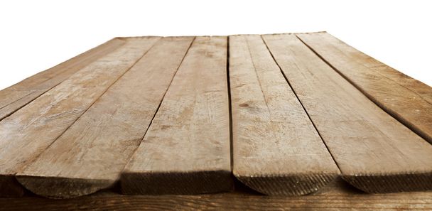 Tablero de madera aislado en blanco - Foto, Imagen