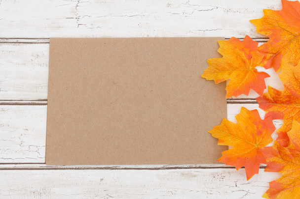 Prázdné karty pro vaše zprávy na podzim - Fotografie, Obrázek