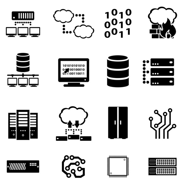 Computer, data and cloud computing - Vector, Image