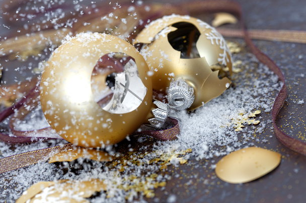 Broken Christmas balls - Photo, Image