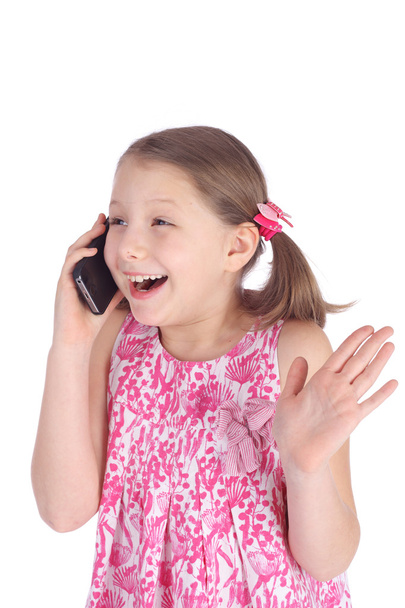 girl speaking by mobile phone - Photo, image