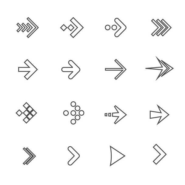 Arrow Icon Set. Vector - Vector, Image
