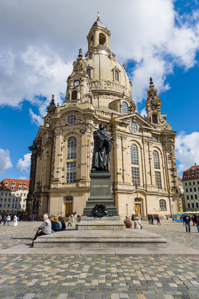 Dresden Frauenkirche (Church of Our Lady) - Zdjęcie, obraz