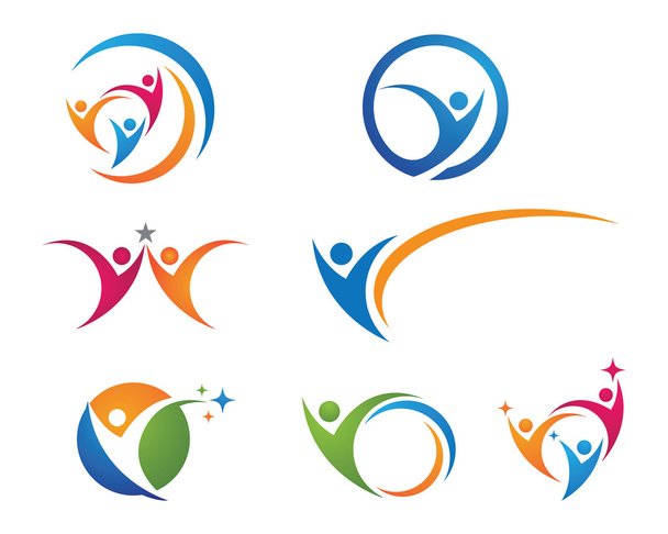 Succes logo mensen - Vector, afbeelding