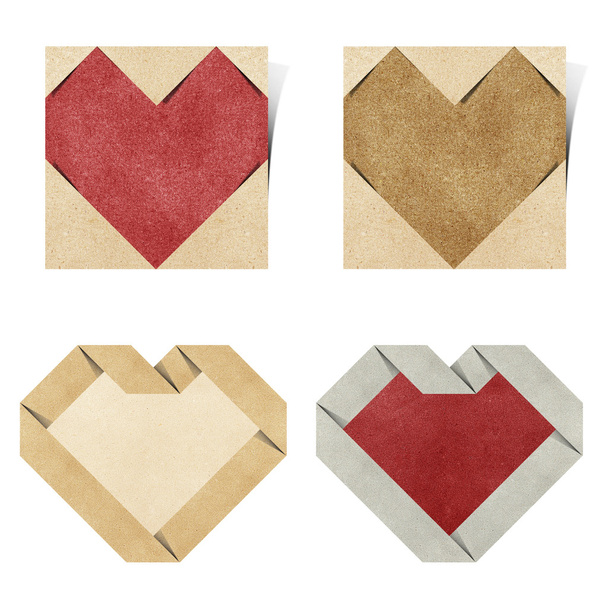 Origami cuore riciclato carta mestiere
 - Foto, immagini
