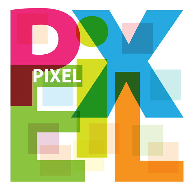 Vektor Pixel. Megrongálódott szöveget - Vektor, kép