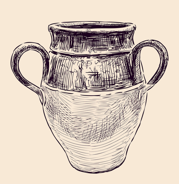 Greek jug - Vector, Imagen
