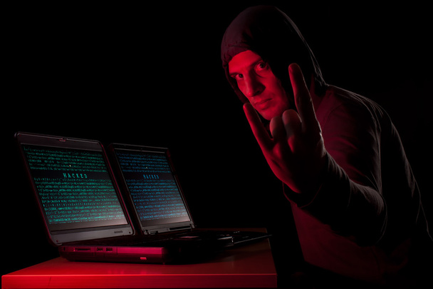 Hacker malvagio
 - Foto, immagini