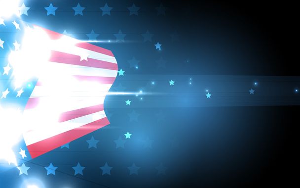 illustration of abstract American Flag for Independence Day. fla - Vector, Image