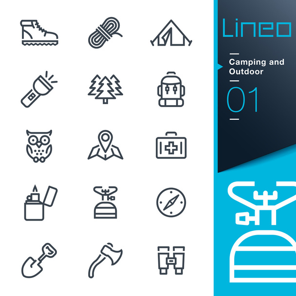 Lineo - ikony a osnovy - Vektor, obrázek