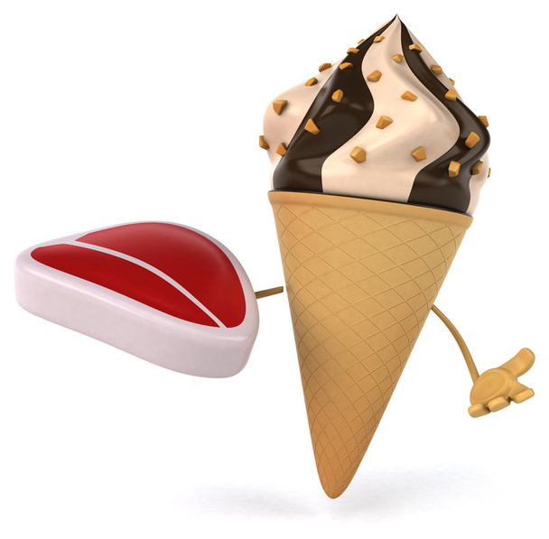 Cartoon Ice cream - 写真・画像