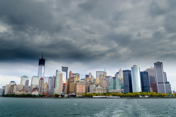 panorama Manhattanu přes hudson river - Fotografie, Obrázek
