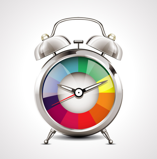 Alarm clock - time management - Vektor, kép