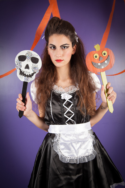 Chica vestida para Halloween
 - Foto, Imagen