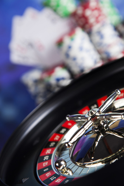 Chips di poker con roulette
 - Foto, immagini