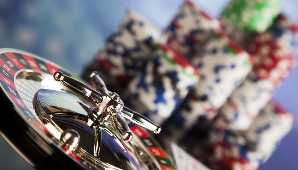 Μάρκες πόκερ με ρουλέτα - Φωτογραφία, εικόνα