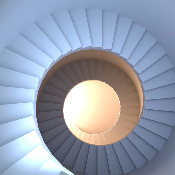 Escada em espiral
 - Foto, Imagem