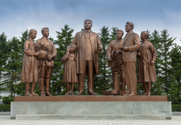 The monument at Pyongyang film studios - Photo, Image
