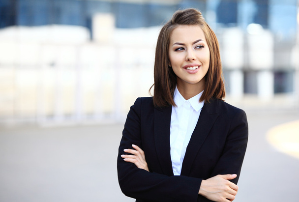 successful business woman smiling - Zdjęcie, obraz