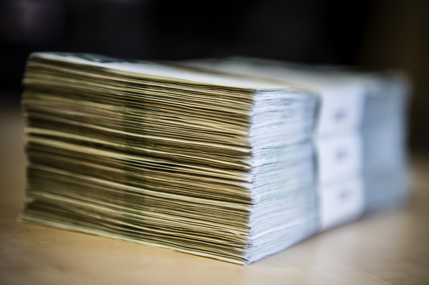 a pénz - nagy halom bankjegyek Pack - Fotó, kép