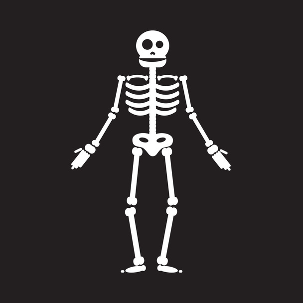 Happy Halloween skeleton illustration - Vector, Imagen