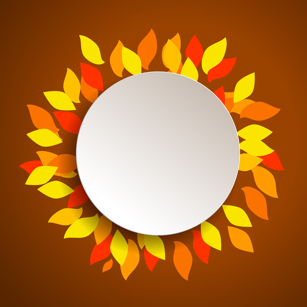 Autumn design for you text. Vector illustration. - ベクター画像