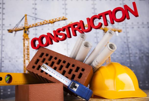 Stavební stroje a stavební koncepce - Fotografie, Obrázek