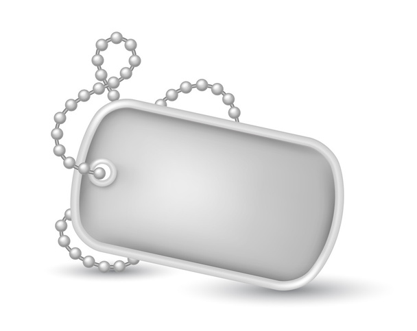 Military dog tags illustration - Вектор, зображення