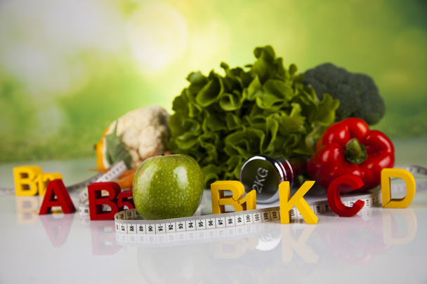 Healthy lifestyle concept, vitamins composition - Photo, Image