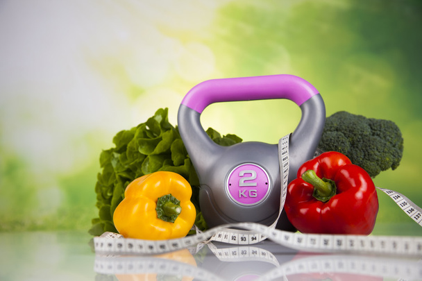 Fitness dieta a vitamíny koncept - Fotografie, Obrázek