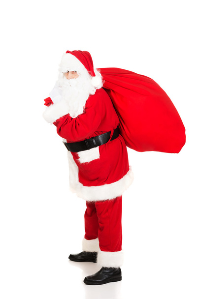 Santa Claus carrying bag with presents - Фото, изображение