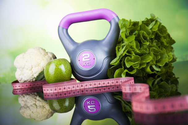 Fitness dieta y concepto de vitaminas
 - Foto, Imagen