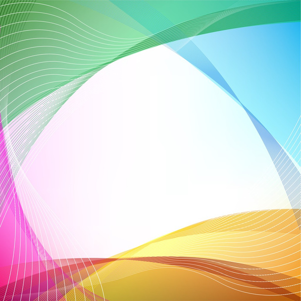 Abstract colorful wave background - Vector, Image