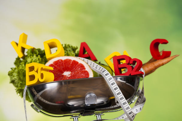 Vitamina y Fitness dieta, concepto de estilo de vida
 - Foto, imagen