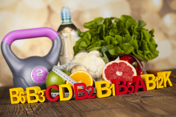 Концепция витамина, здоровья и фитнеса
 - Фото, изображение