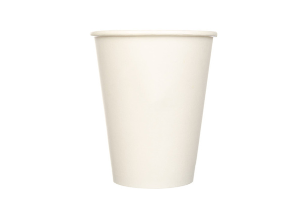 паперова чашка ізольована на білому
 - Фото, зображення