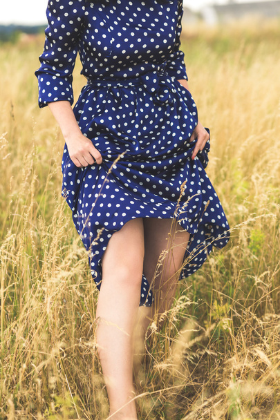 legs of young beautiful brunette girl - Fotografie, Obrázek