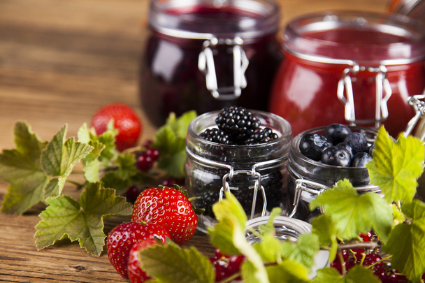 Homemade fruit jam in the glass - Photo, Image