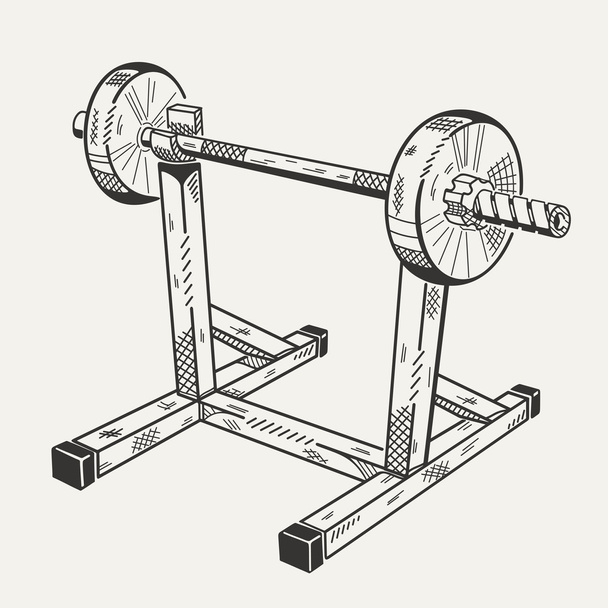The image with illustration of training apparatus. - Vector, Image