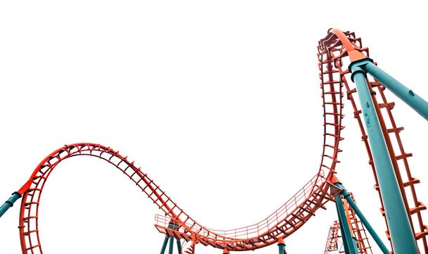 Roller coaster, elszigetelt - Fotó, kép