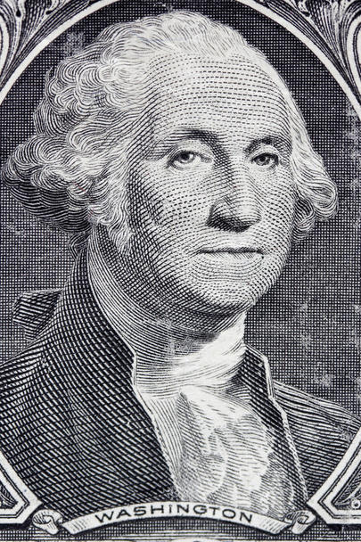 Makro eines Ein-Dollar-Scheins - Foto, Bild