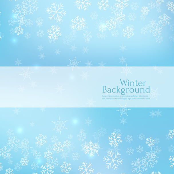 穏やかな冬の抽象的な背景 - ベクター画像