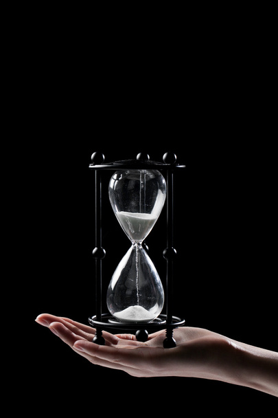 time concept with hourglass - Photo, Image