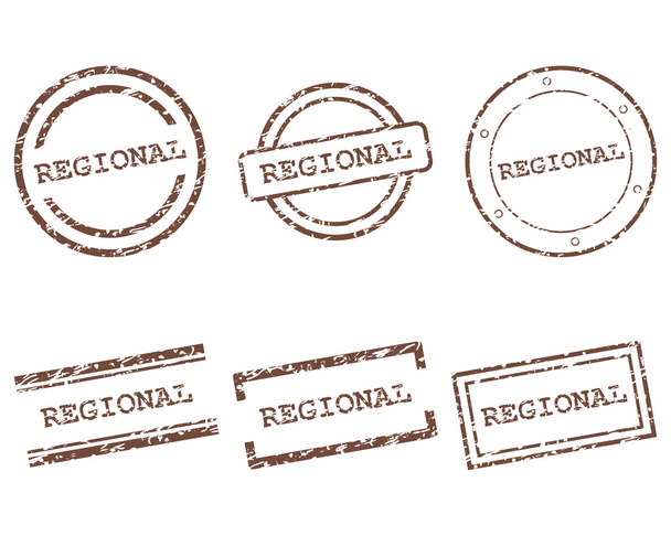 Regionalne znaczki - Wektor, obraz