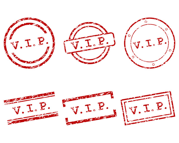 Vip stamps - Vector, Image