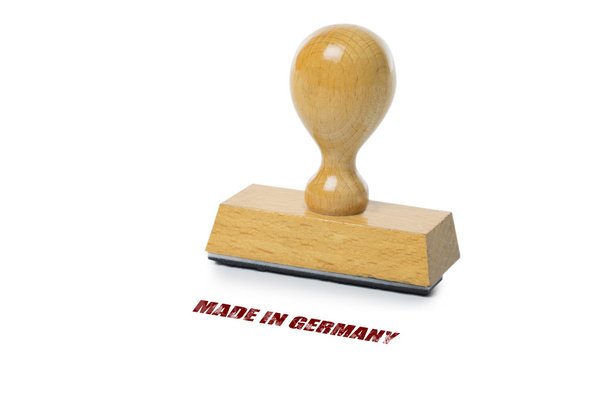 gemaakt in Duitsland rubber stempel - Foto, afbeelding